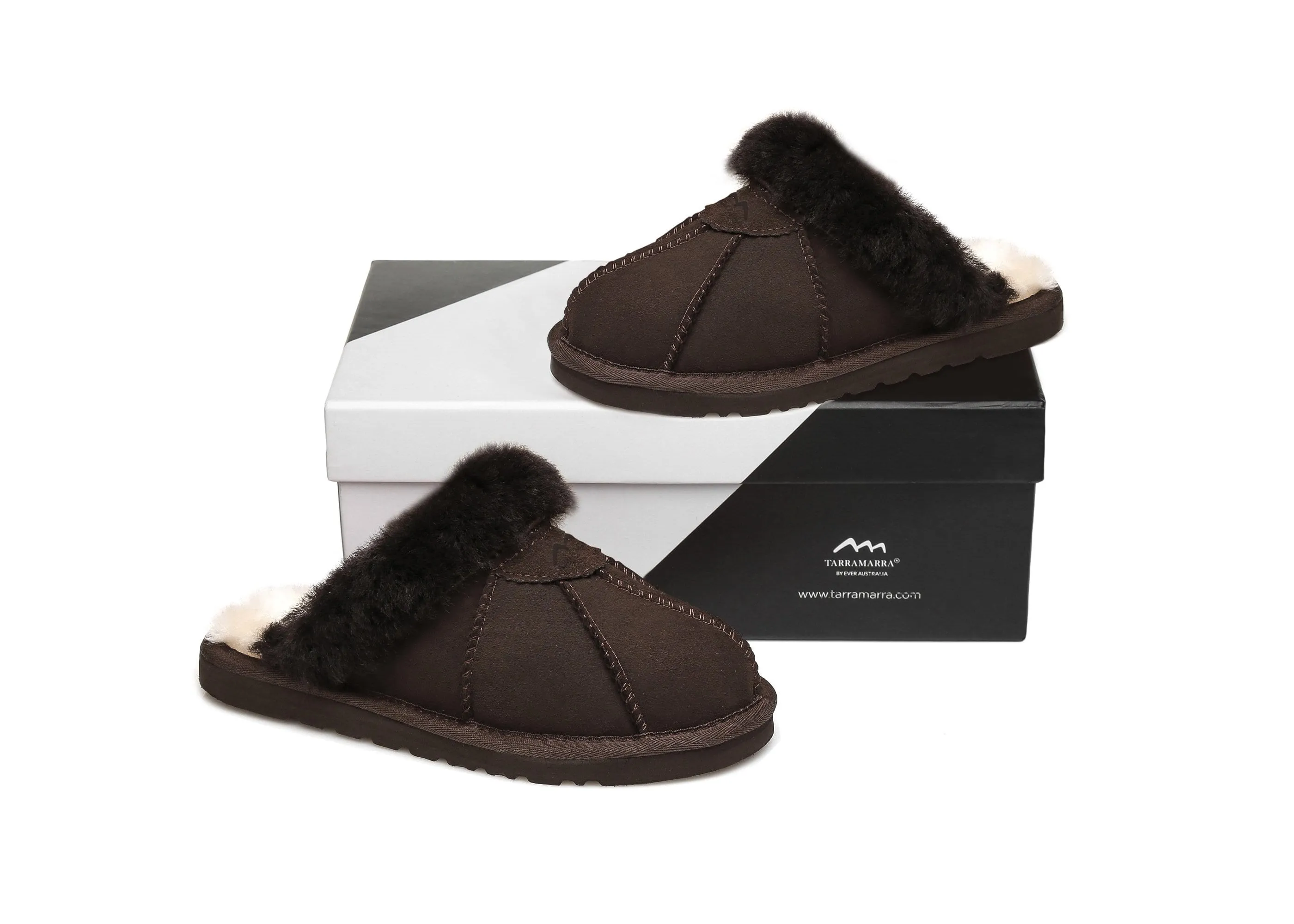 TARRAMARRA® Women And Men Robert Sheepskin Slippers Double Faced Sheepskin