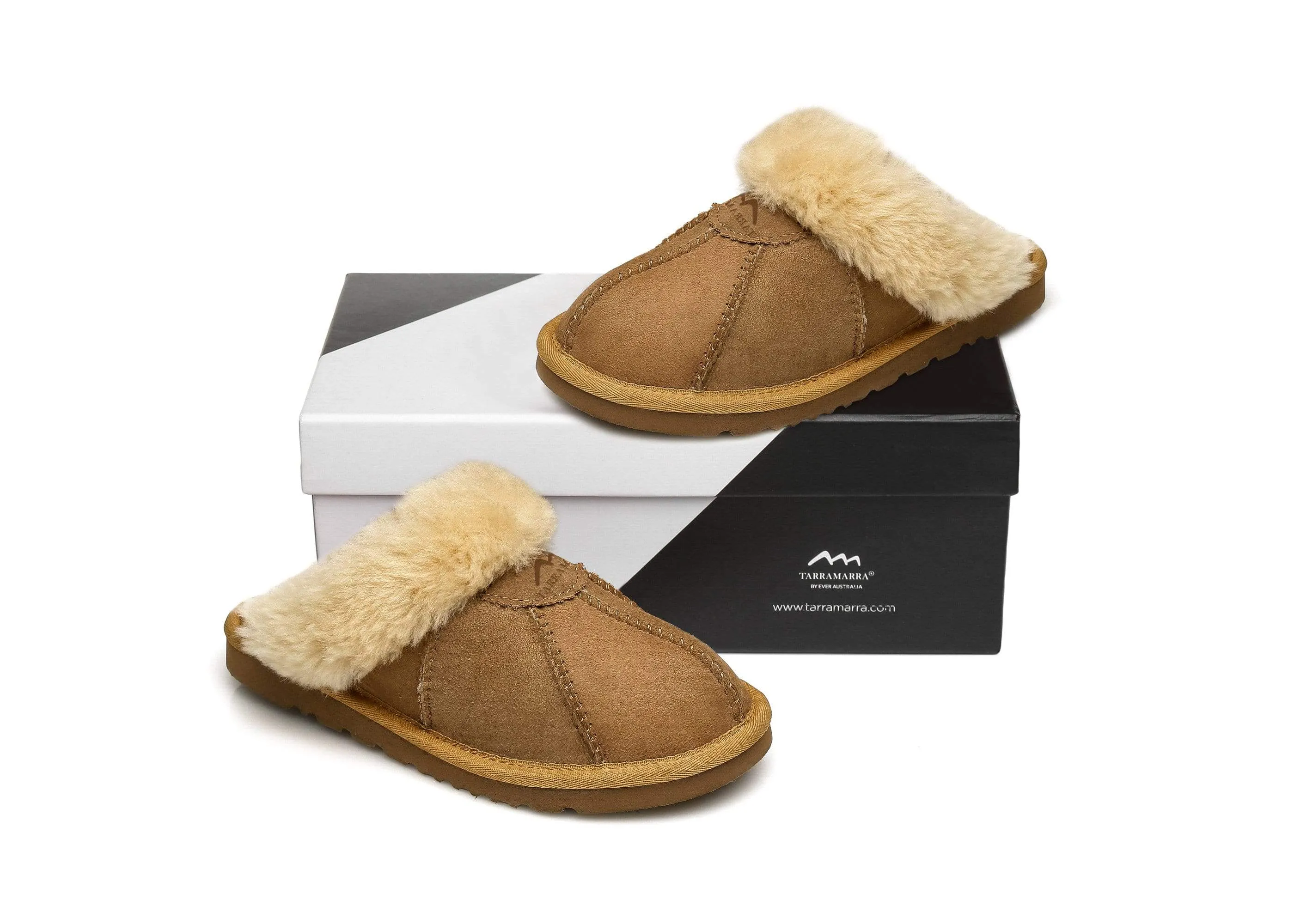 TARRAMARRA® Women And Men Robert Sheepskin Slippers Double Faced Sheepskin
