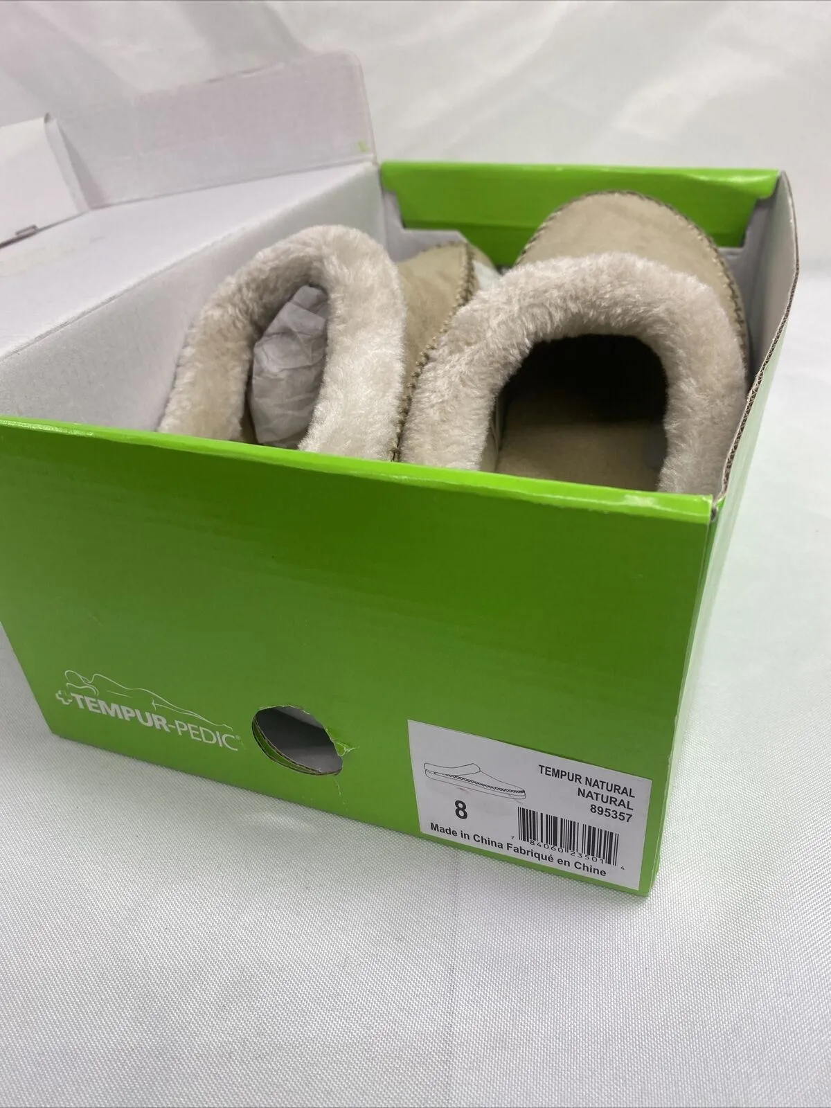 TEMPUR-PEDIC Comfort Slippers MicroSuede 8 Memory Foam Brookstone TP6029-101