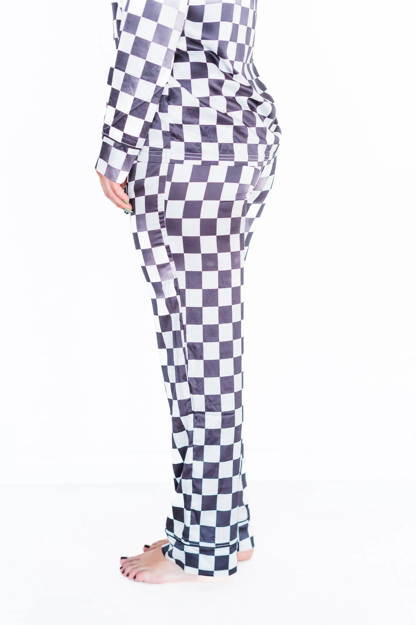TH202 Black checkered PJ (OPEN SIZING)