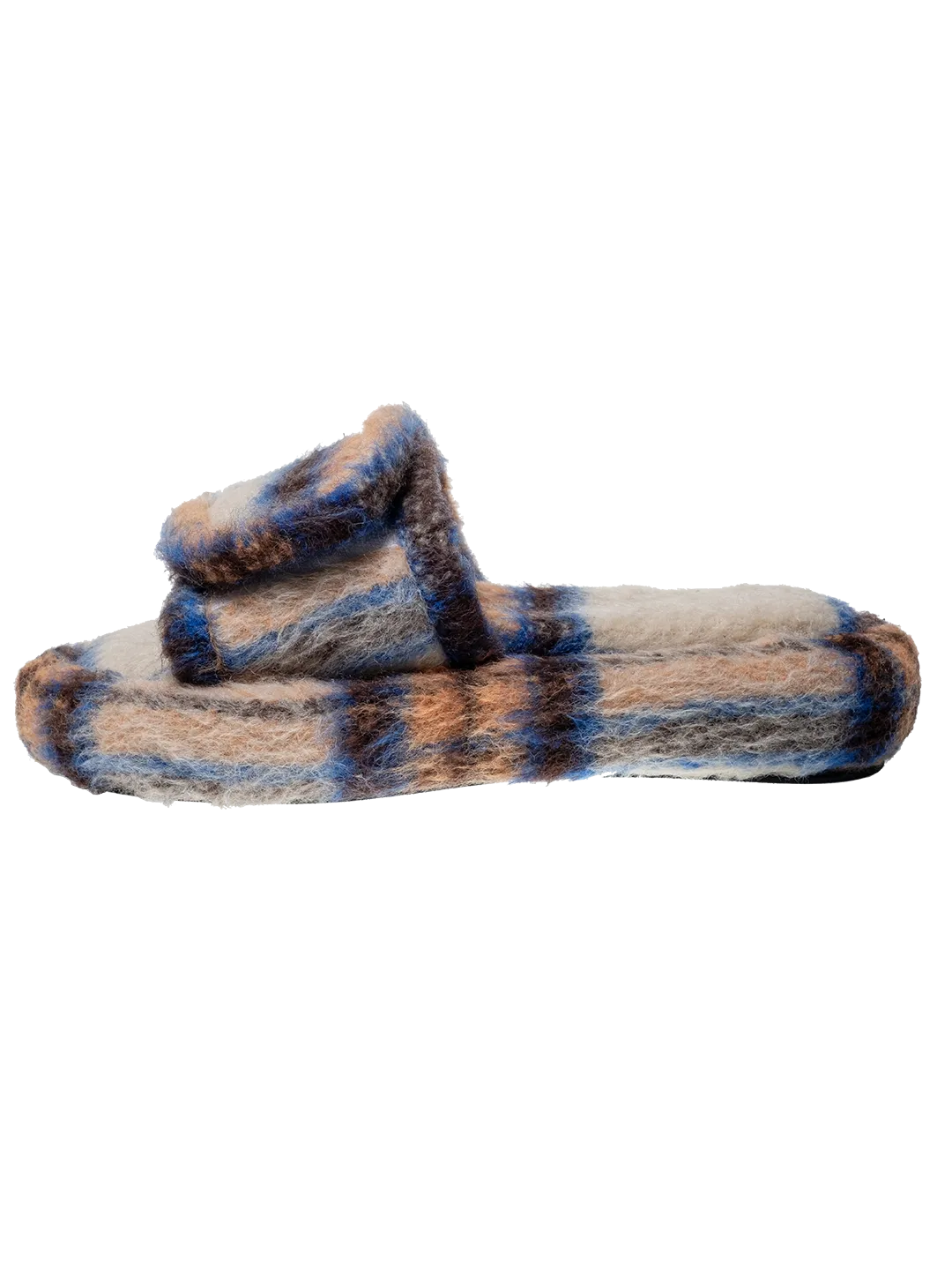 The Checked Mohair Slides.