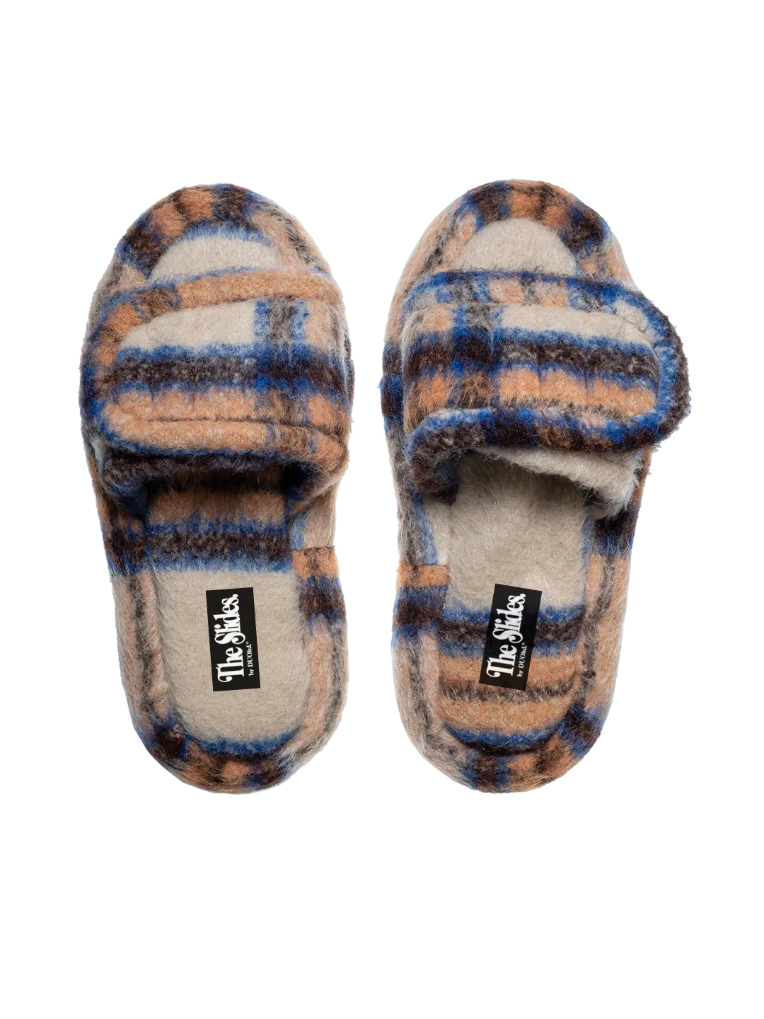 The Checked Mohair Slides.