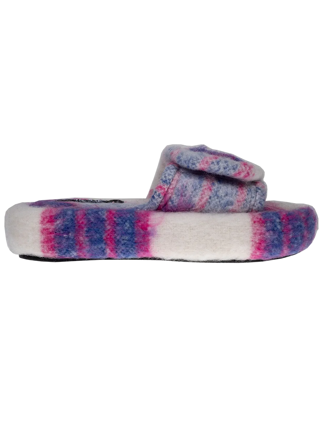 The Checked Wool Slides.