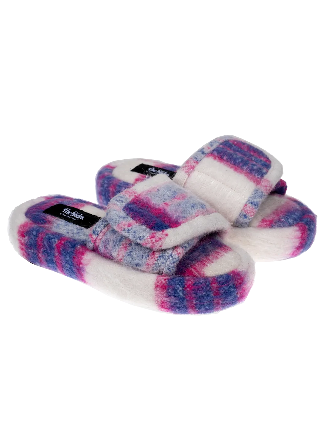 The Checked Wool Slides.
