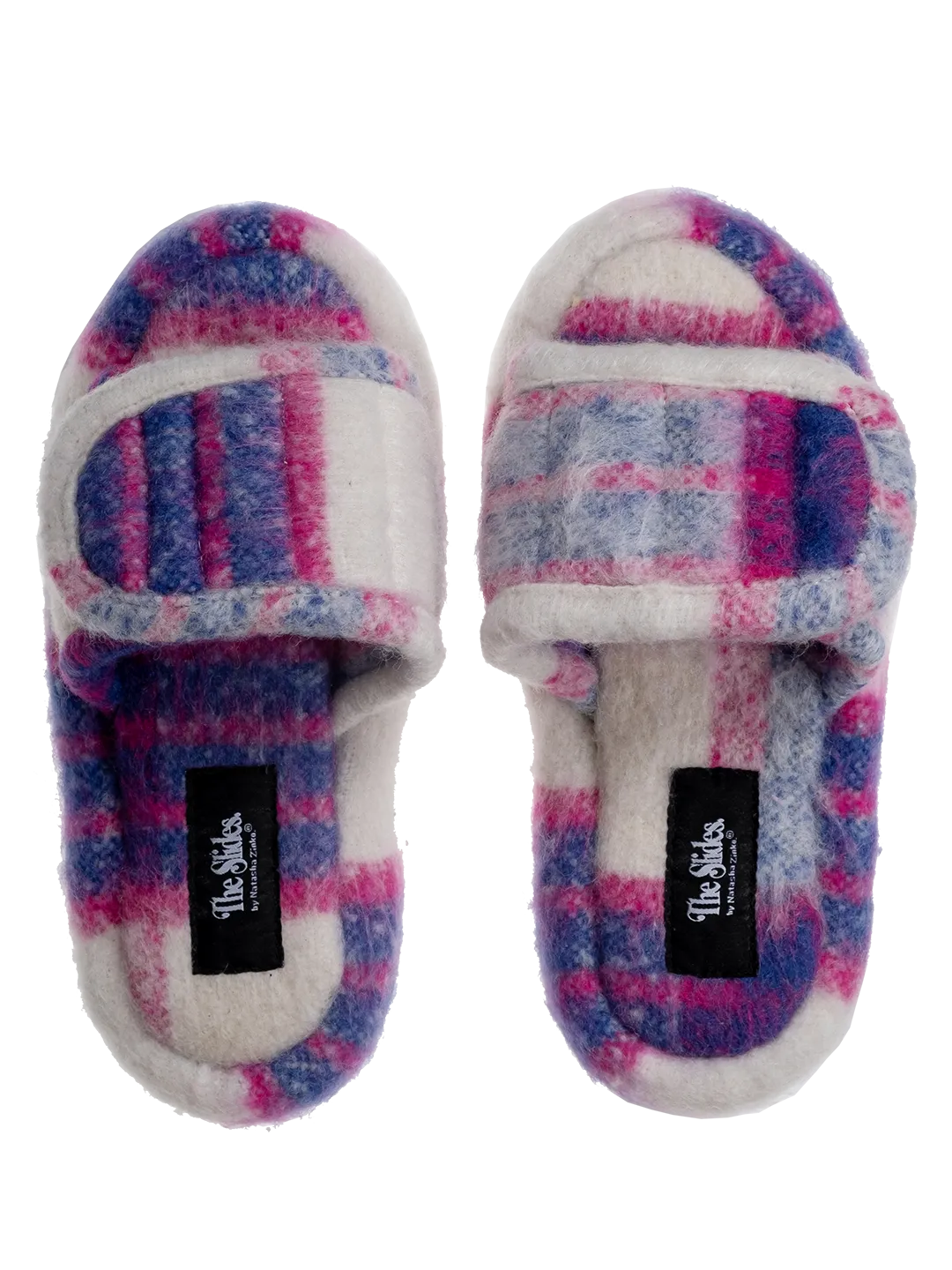 The Checked Wool Slides.