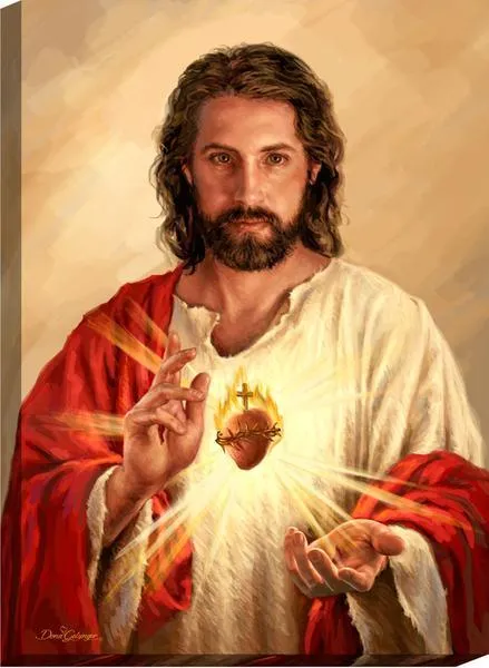 The Sacred Heart of Jesus Canvas Print 24 x 36"