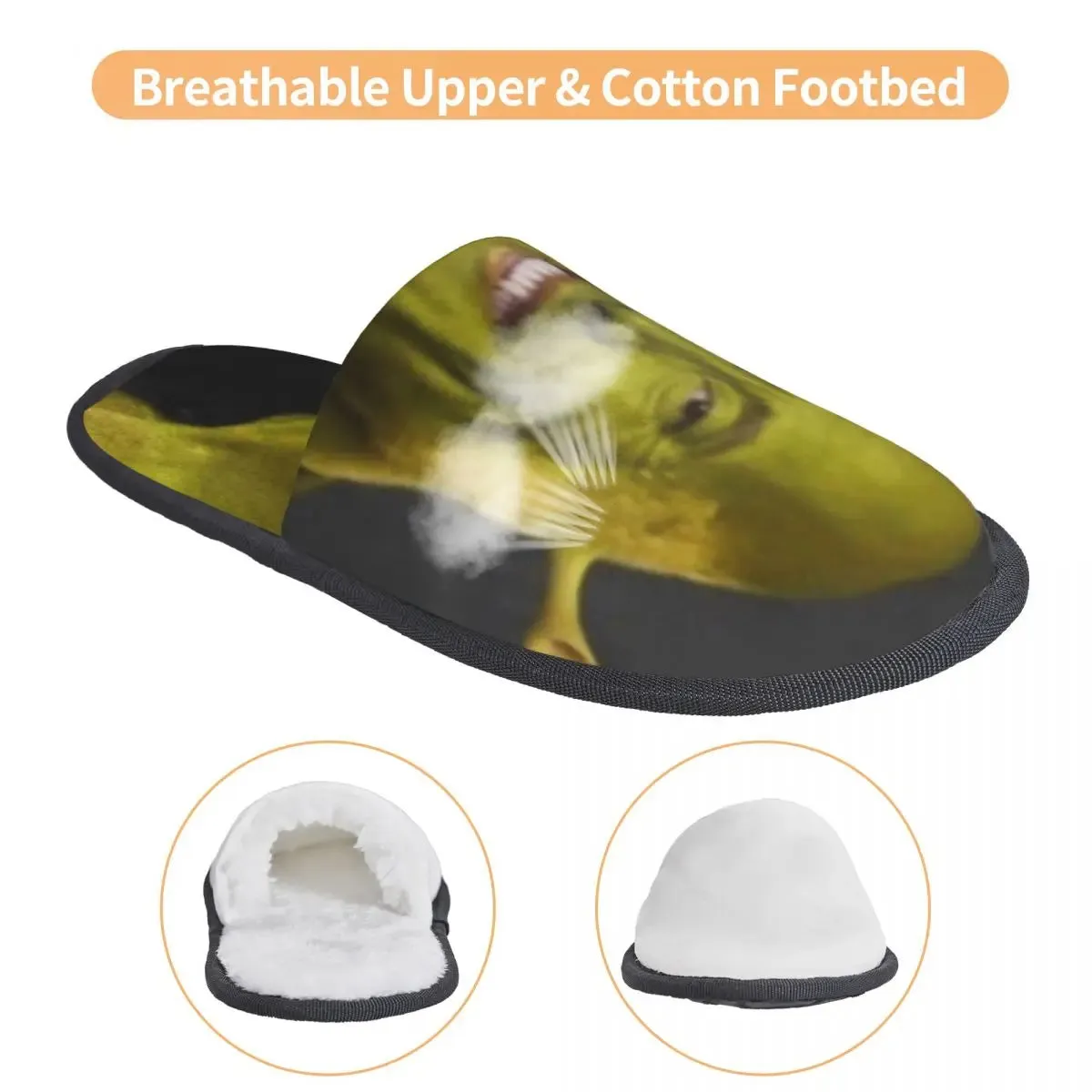 The Shrek Comfy Scuff Memory Foam Slippers