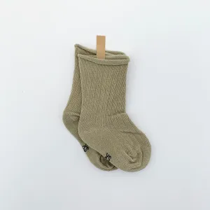 TINY TROVE RIBBED SOCKS PISTACHIO
