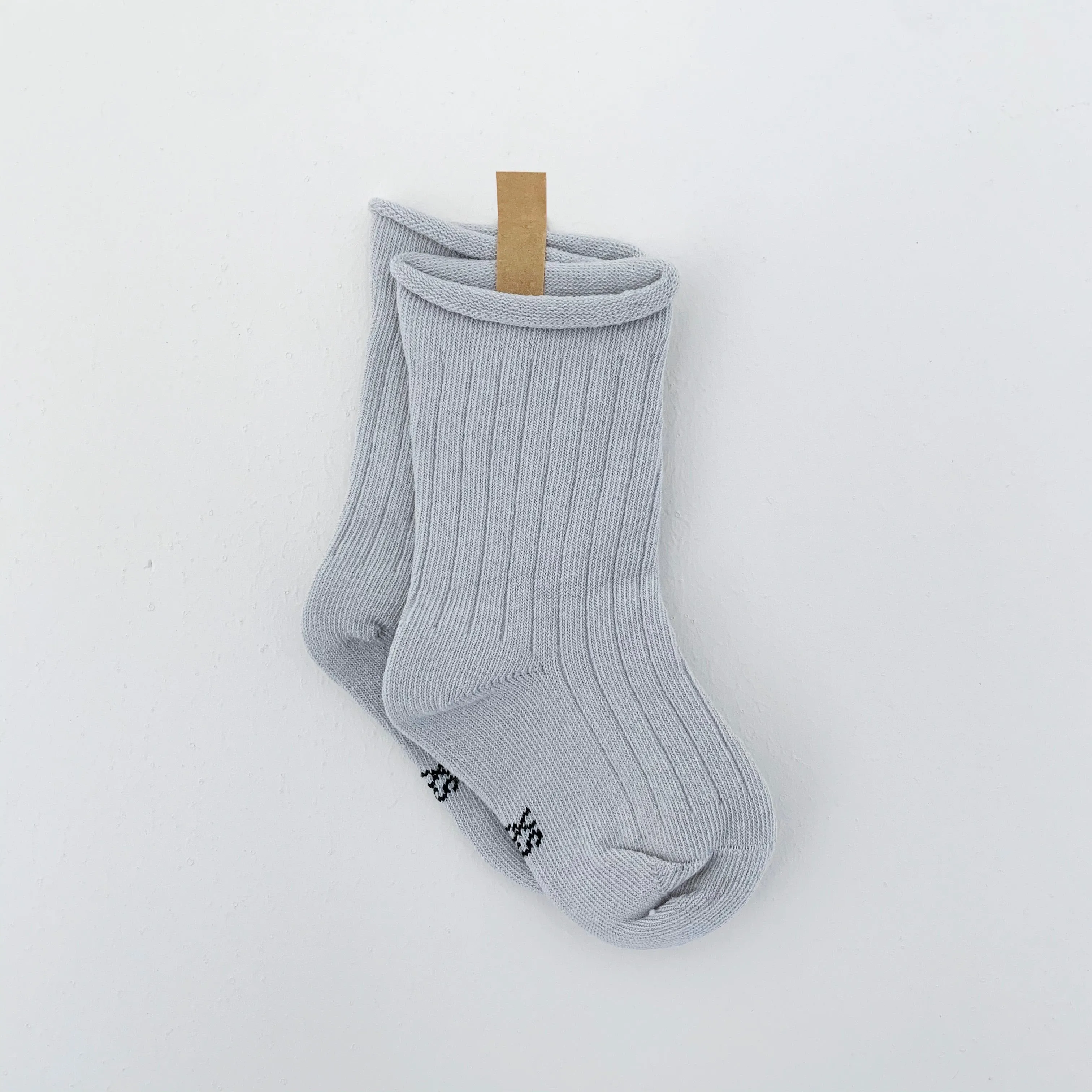 TINY TROVE RIBBED SOCKS SKY BLUE