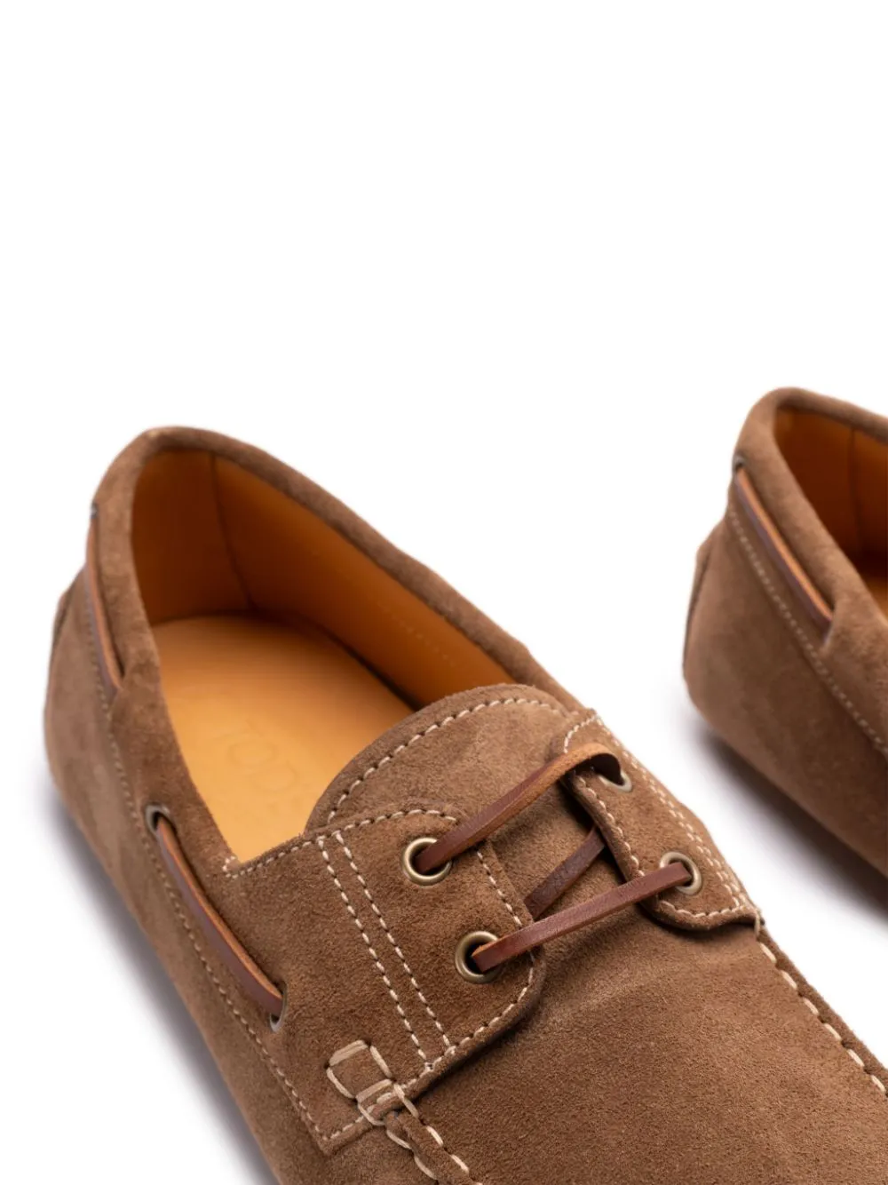 Tod's Brown Leather Moccasins
