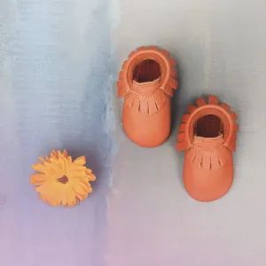 Tomato Traditional Handmade Moccasins