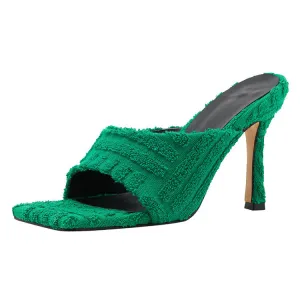 Towel Thin High Heel sandal