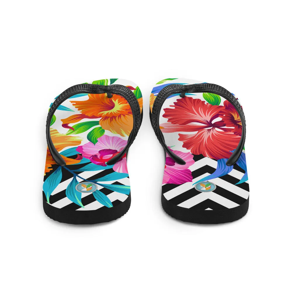 Tropical Flowers - Flip-Flops