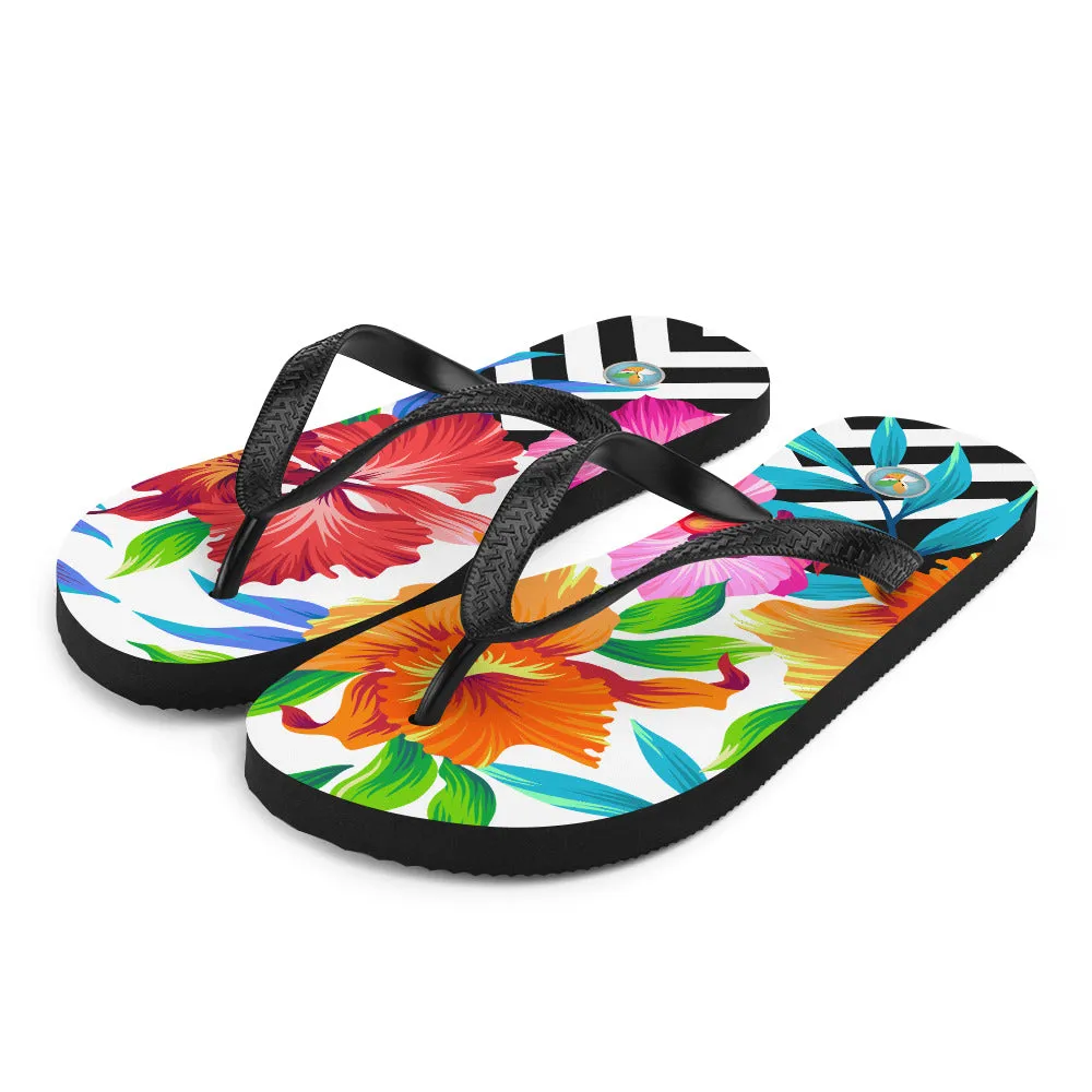 Tropical Flowers - Flip-Flops