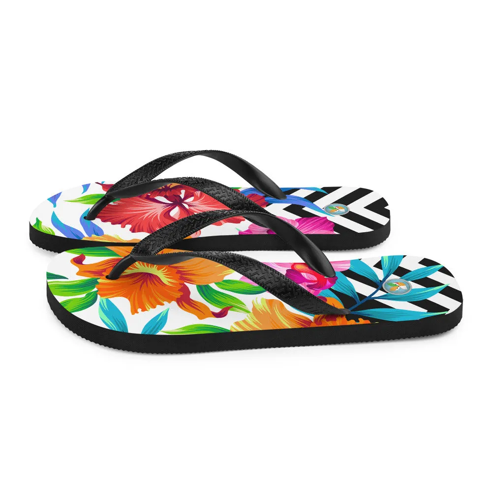 Tropical Flowers - Flip-Flops
