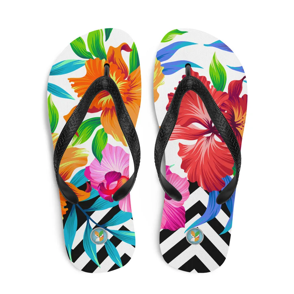 Tropical Flowers - Flip-Flops