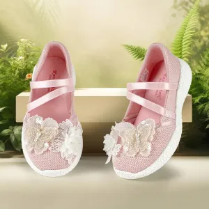 Trotter - Peach Butterfly Ballerinas