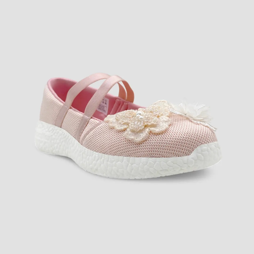 Trotter - Peach Butterfly Ballerinas
