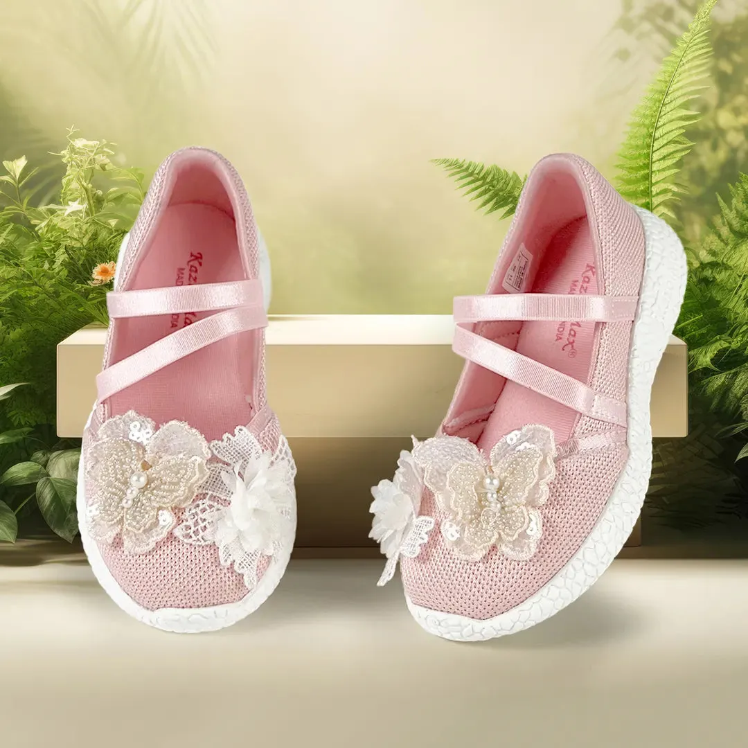 Trotter - Peach Butterfly Ballerinas