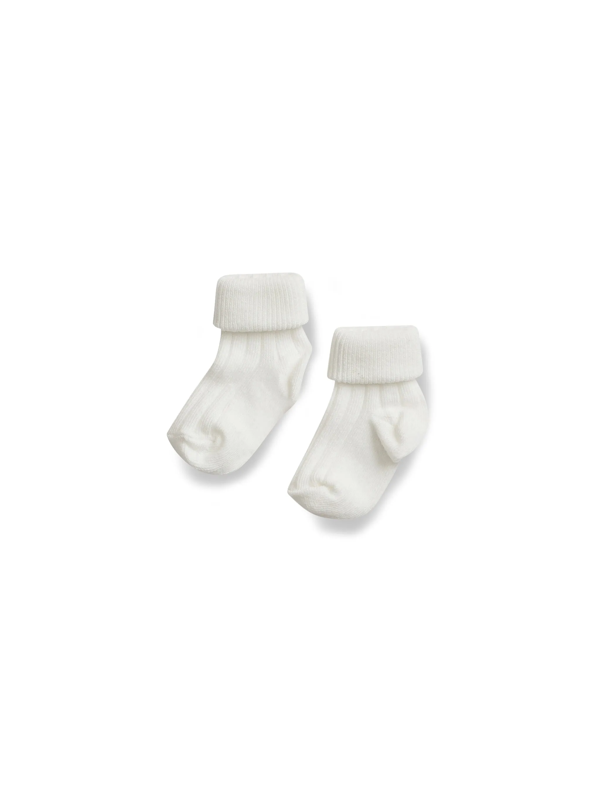 Turn Top Socks - Ivory