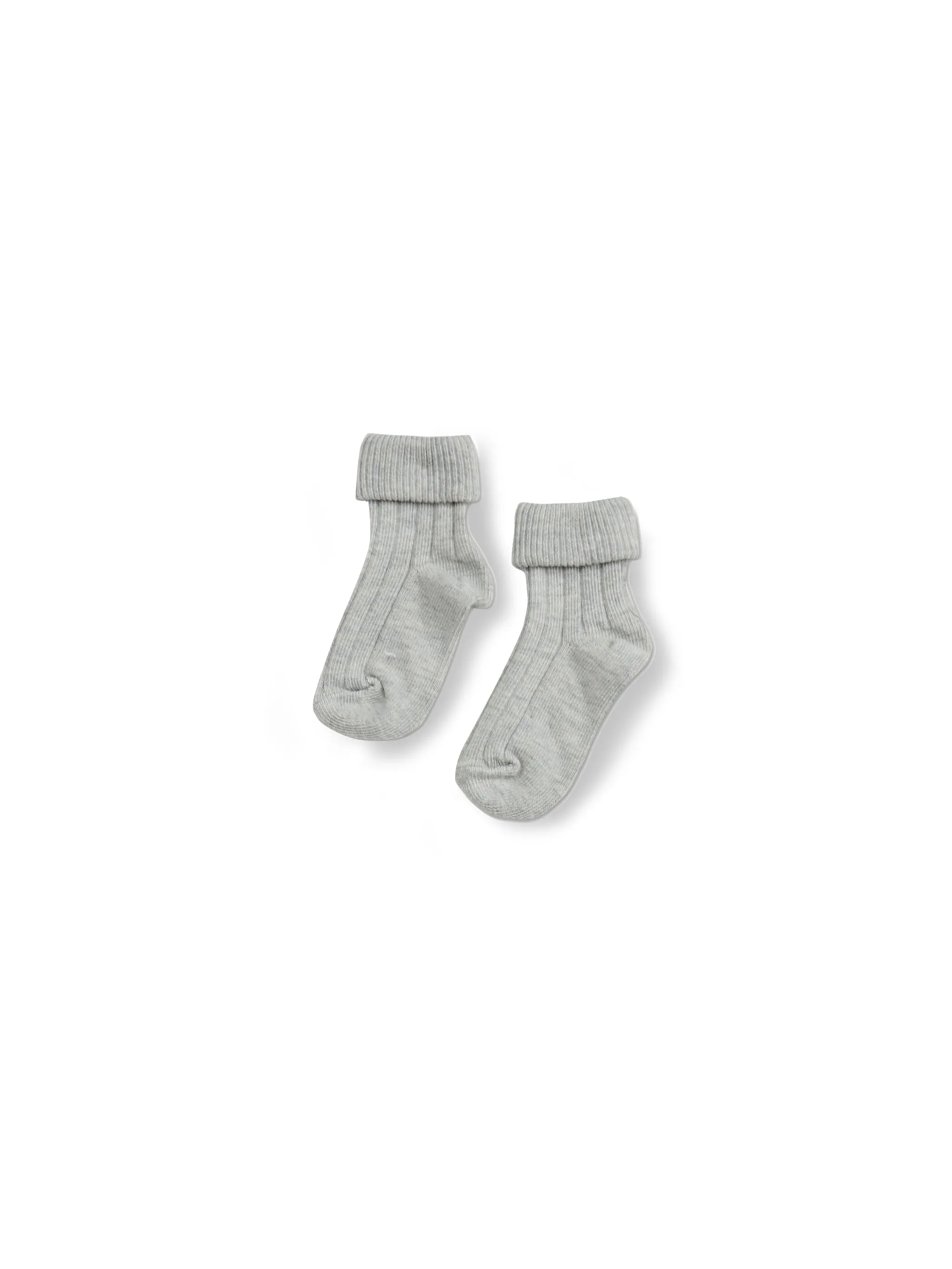Turn Top Socks - Silver Grey Marl