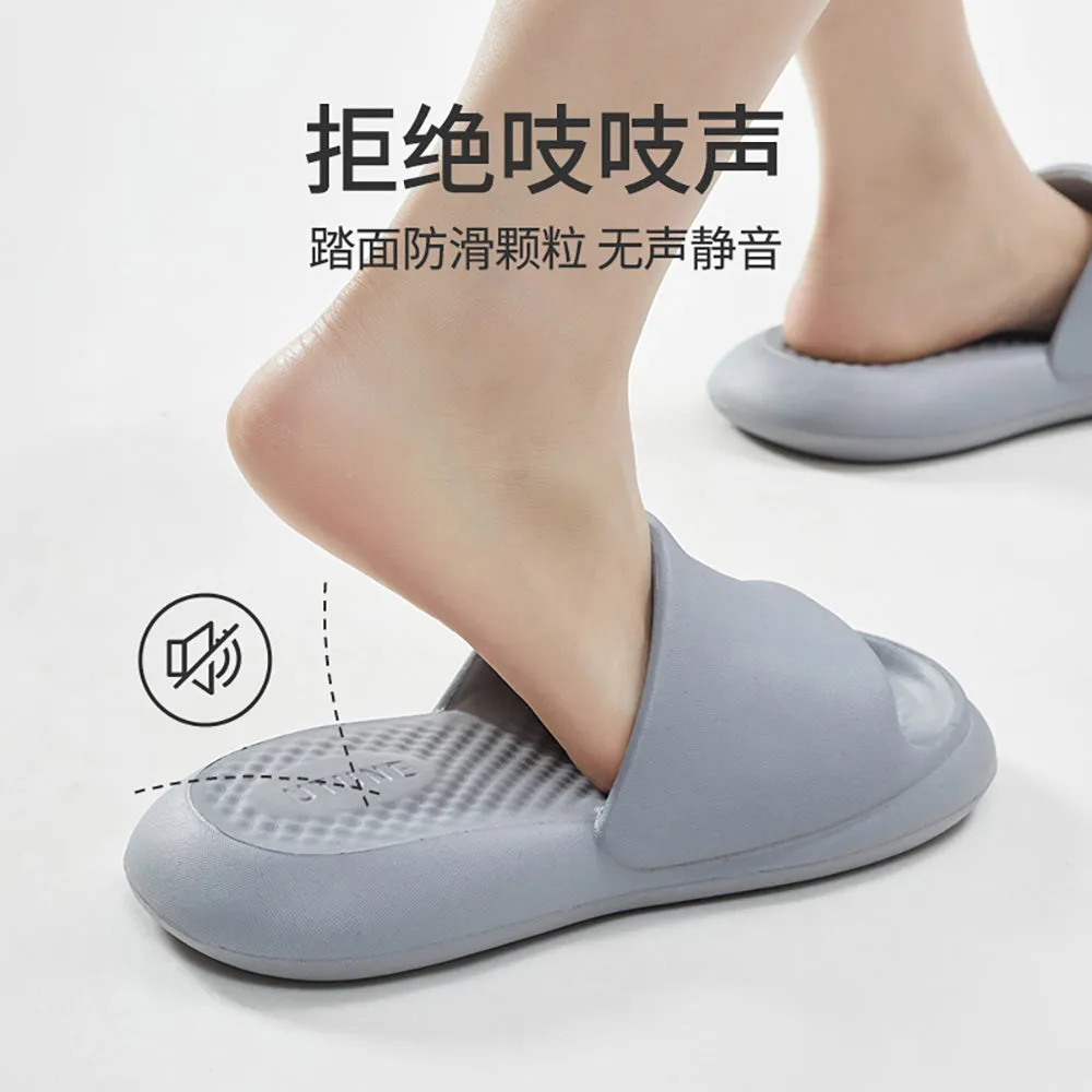 U-Tune Men's Pillow Slippers - Grey, Size 44-45