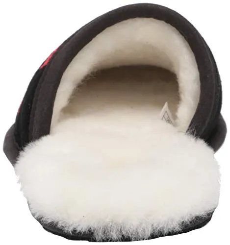 UGG mens Scuff Logo Slipper, Black, 15 US