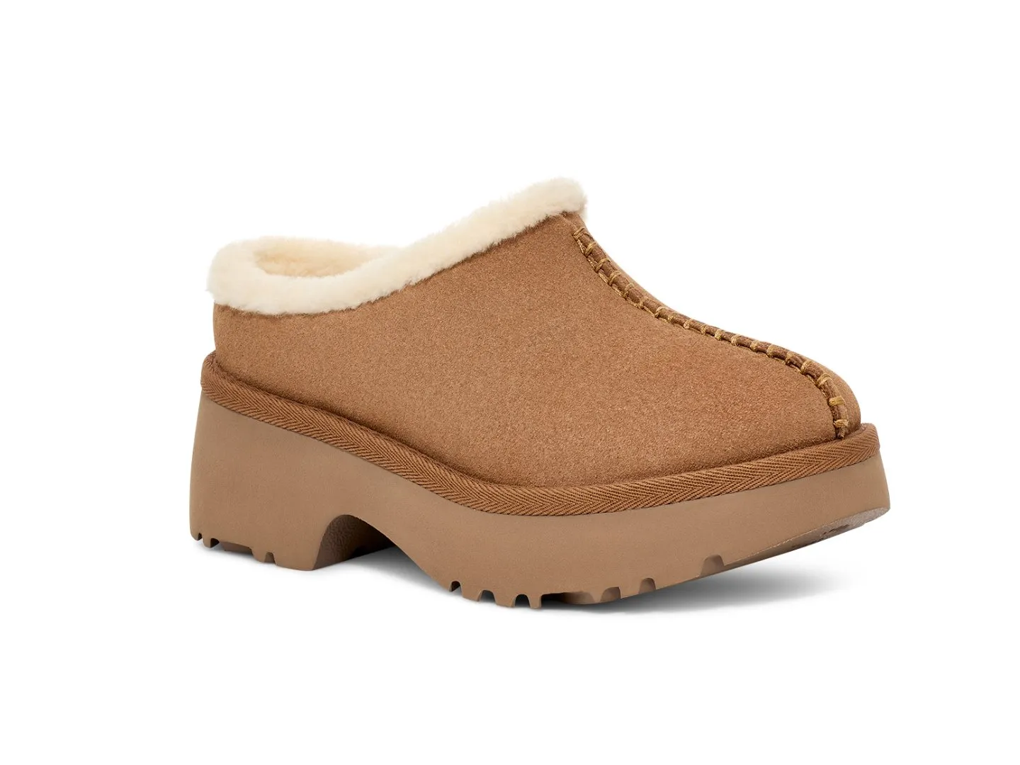 Ugg: New Heights Cozy Clog in Chestnut