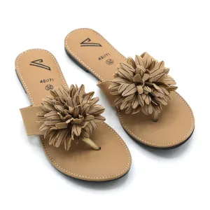 Valuable Open-Toe Slipper - Fawn