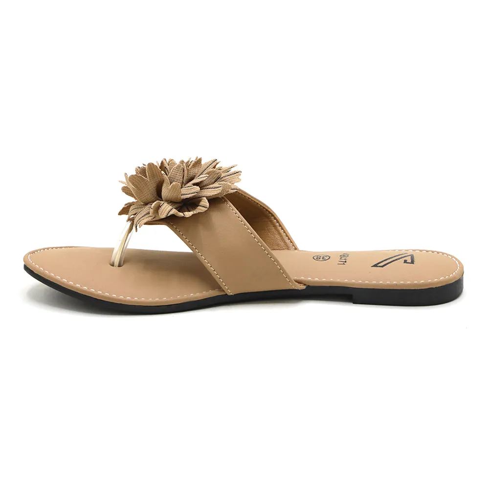 Valuable Open-Toe Slipper - Fawn