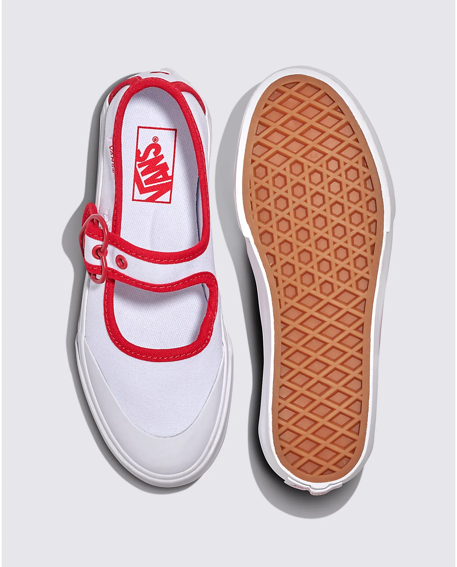 VANS Mary Jane Kids Love Vans True White Red VN000CYKYF9 (LF)