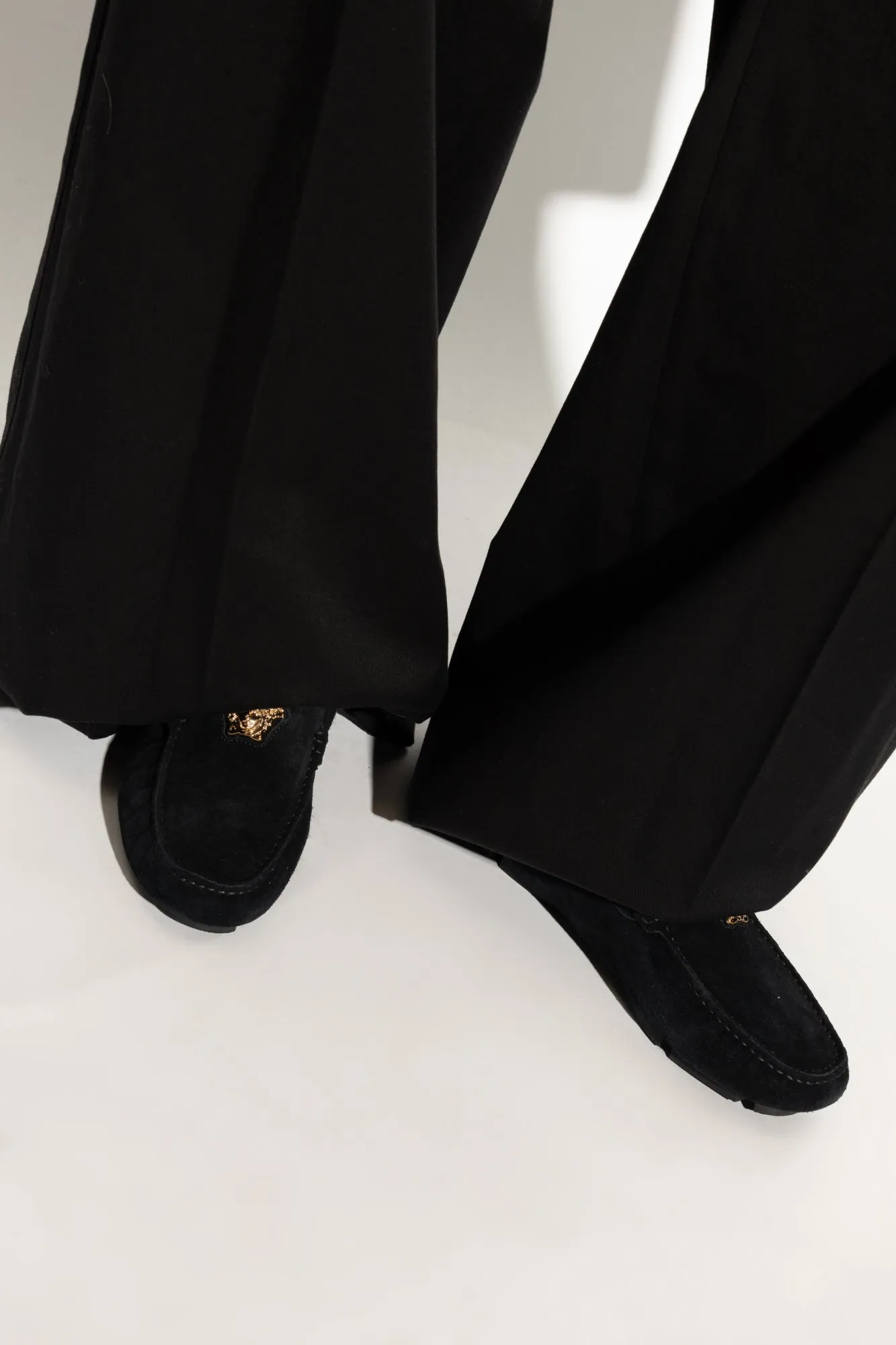 Versace ‘La Greca’ moccasins in BLACK - 41