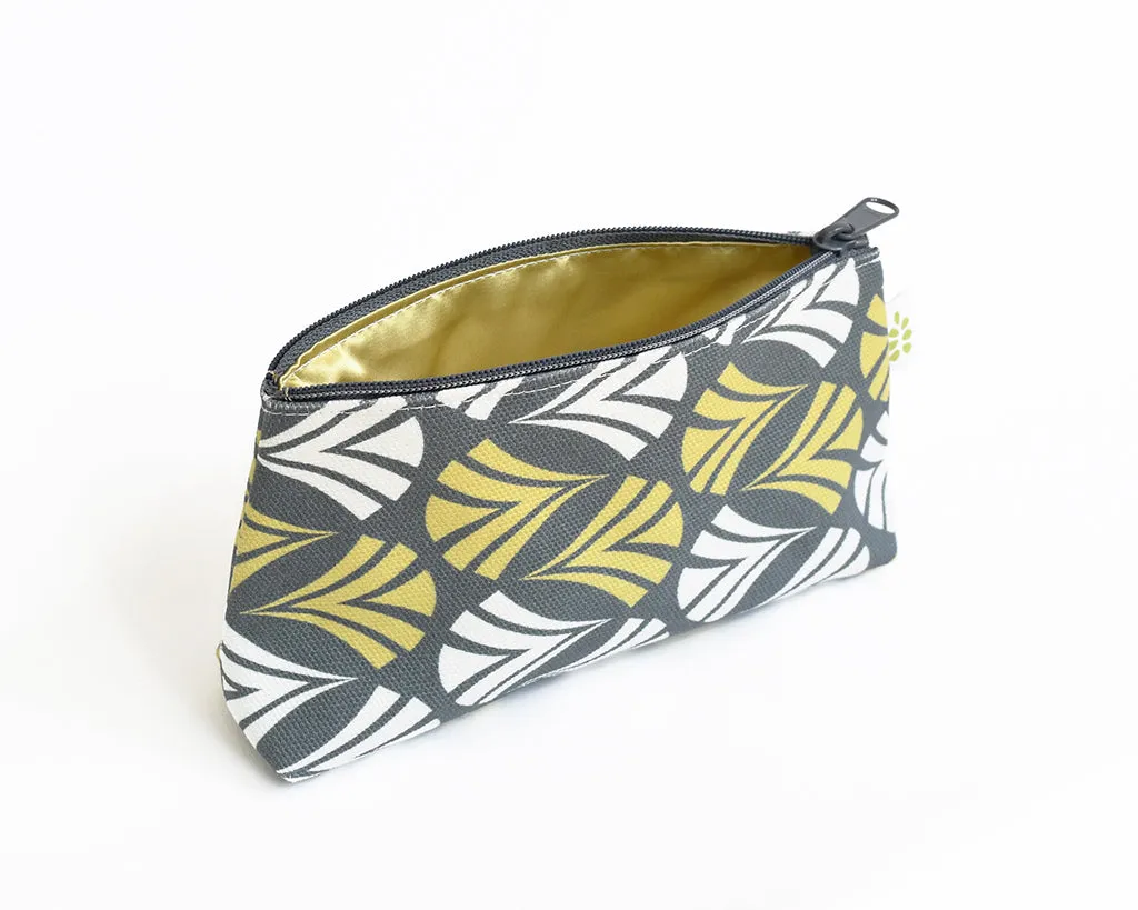 Waltz Zipper Mini Pouch – Moss Green (8" x 4.5" x 2")