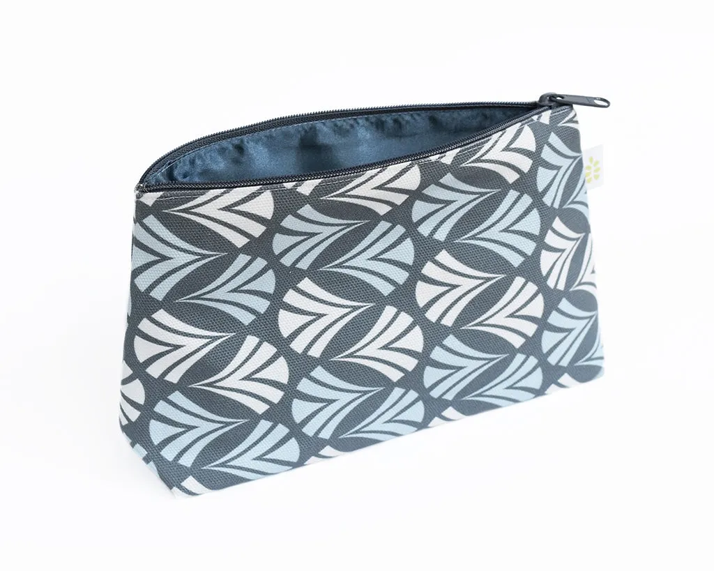 Waltz Zipper Pouch – Powder Blue (10" x 6" x 3")