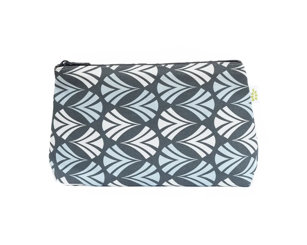 Waltz Zipper Pouch – Powder Blue (10" x 6" x 3")