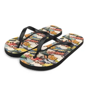 Watercolor Butterflies - Flip-Flops