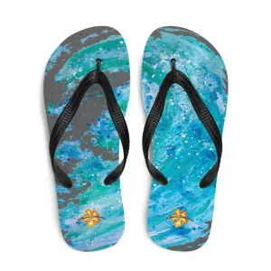 Waves - Hibiscus Surfwear - Ethical Mens Flip-Flops