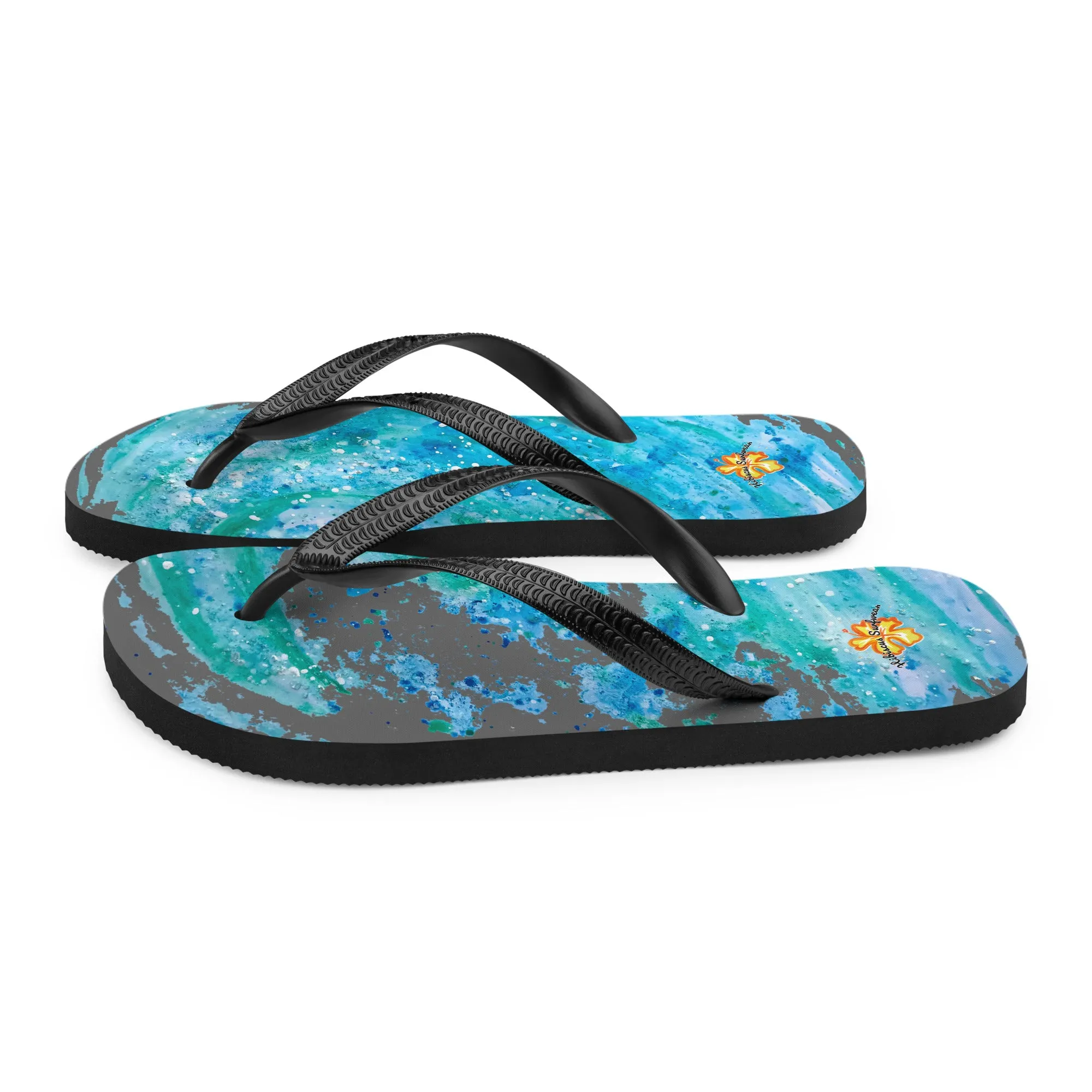 Waves - Hibiscus Surfwear - Ethical Mens Flip-Flops
