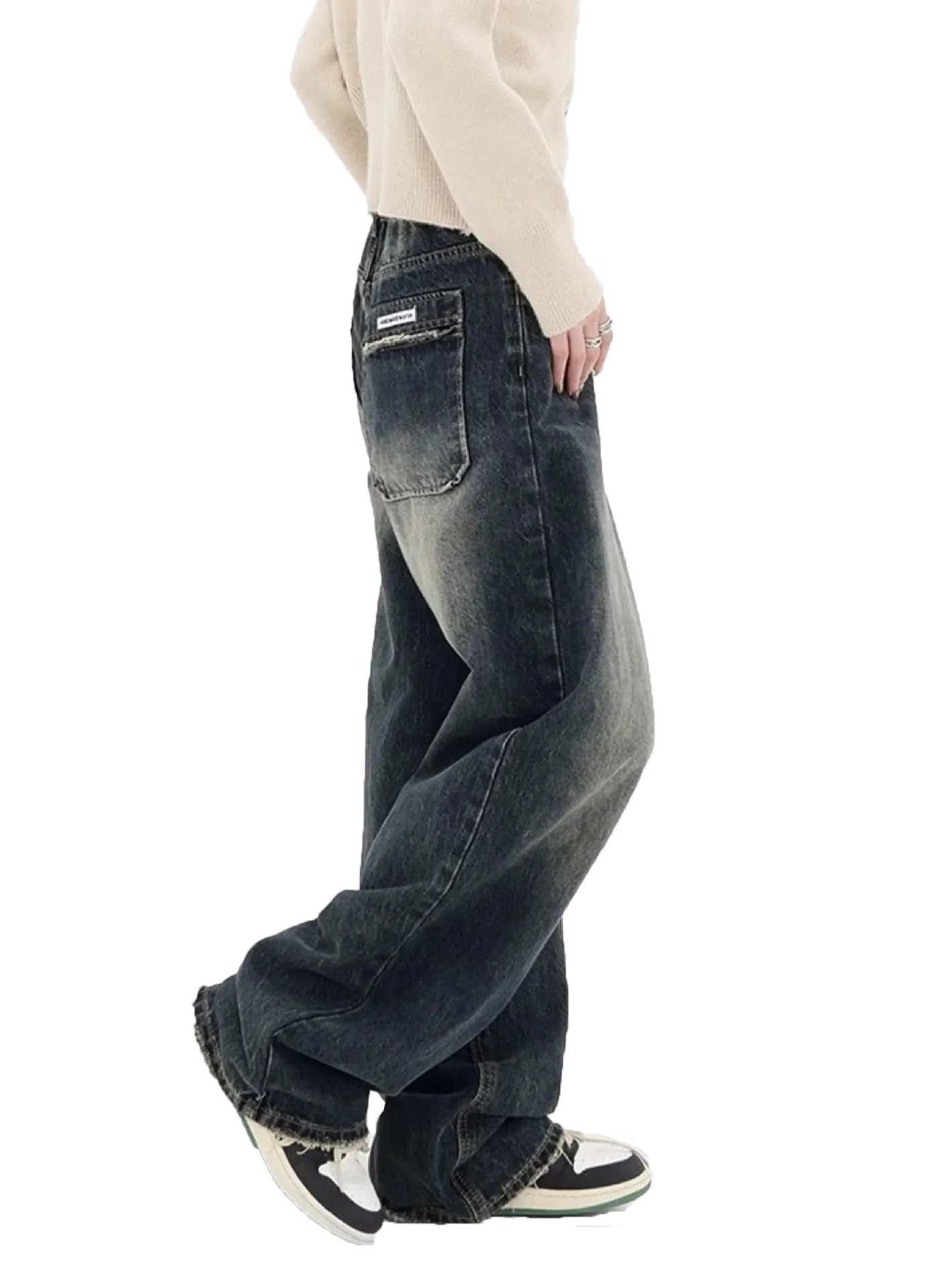 Wide-leg jeans-D128 | Inspanda