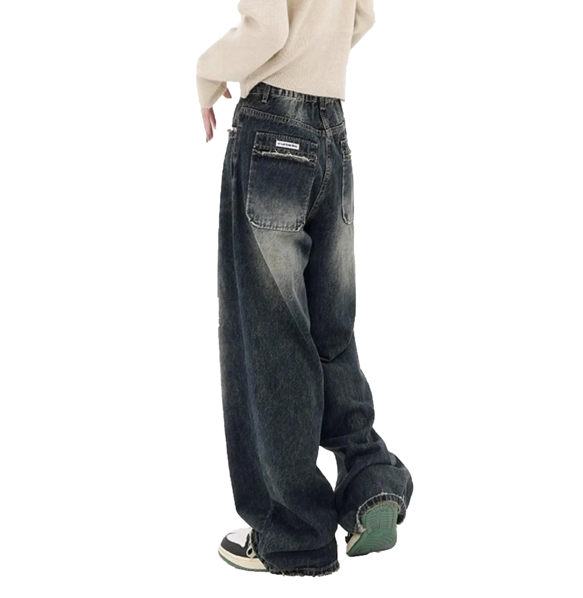 Wide-leg jeans-D128 | Inspanda