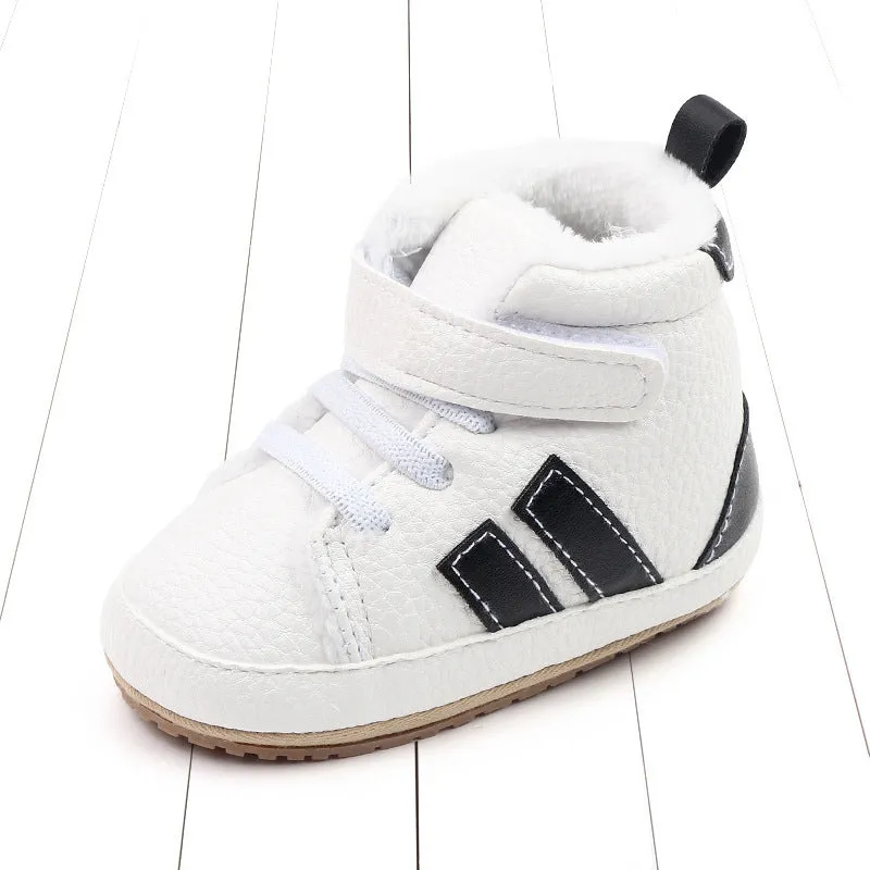 Winter Fleece-lined Baby Cotton-padded Shoes High-top