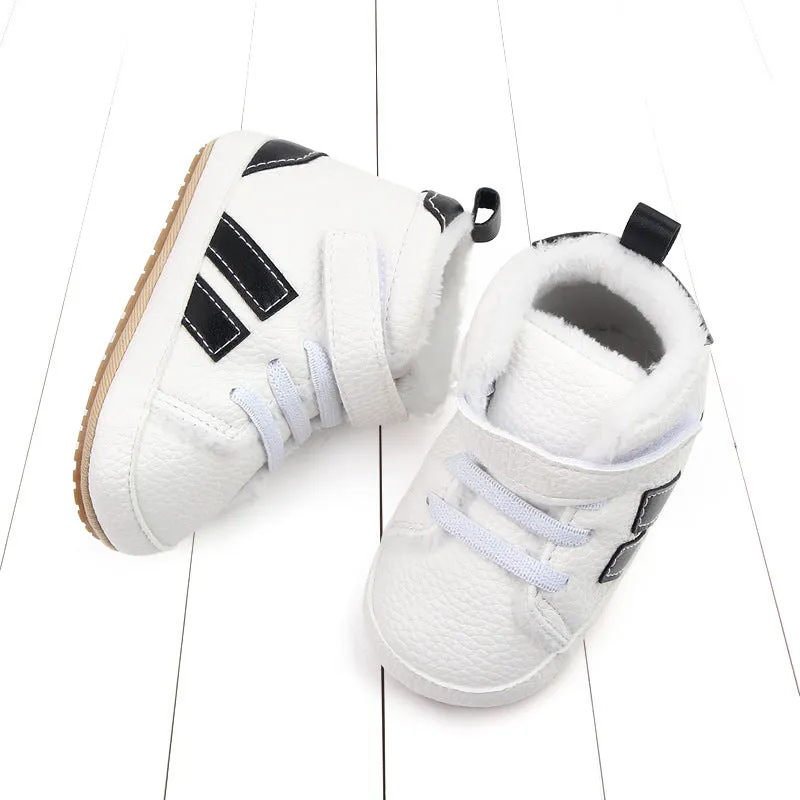 Winter Fleece-lined Baby Cotton-padded Shoes High-top