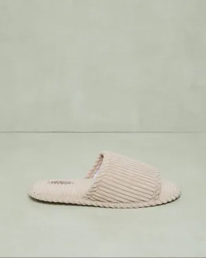 Women Beige Textured Slipper