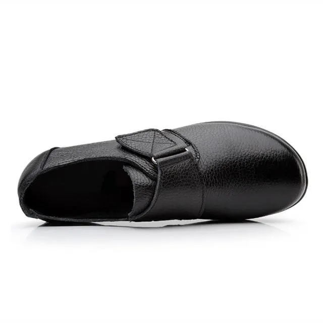 Women Flats Leather Shoes Moccasins Mother Loafers