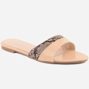 Women "ASHLEY" Two Tone Slippers