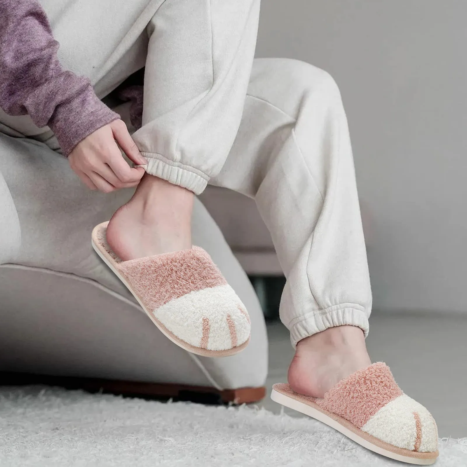 Women's Cute Animal Paw Slippers