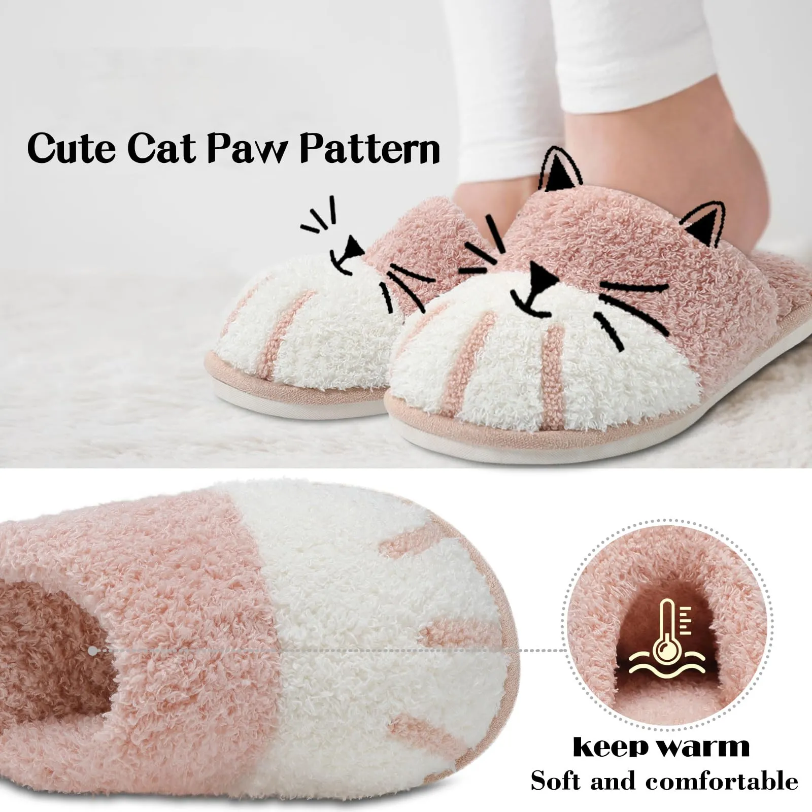 Women's Cute Animal Paw Slippers