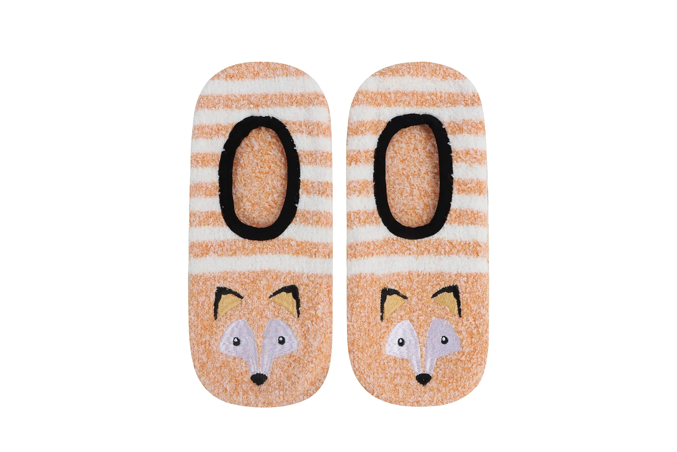Womens Fox Animal Mary Jane Slippers