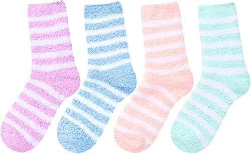 Women's Fuzzy Socks, Fluffy Socks, Cozy Socks, Warm Socks, Comfy Socks, Slipper Socks, Cute Socks, Gift For Mother, Wife, Daughter, Girlfriend, Grandmother, Sister