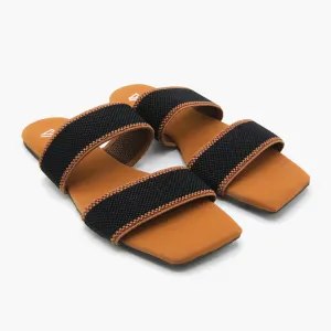Women's Open-Toe Slipper - Mustard